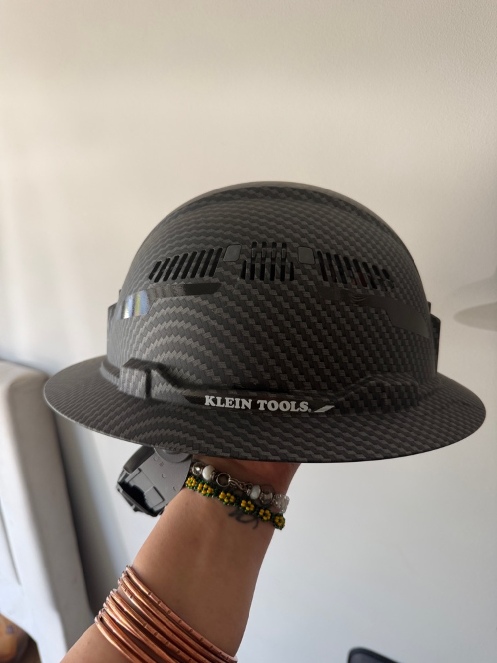 Klein Tools Men's Carbon-Pattern Hard Hat - Black